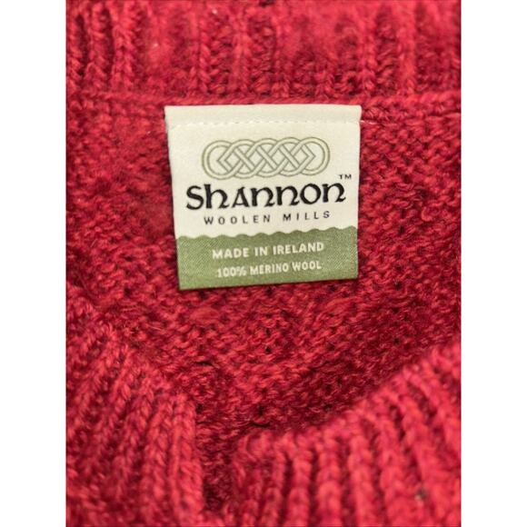 Shannon Woolen Mills 100% Merino Wool Button Long Sleeve Cardigan Size L - Picture 7 of 8